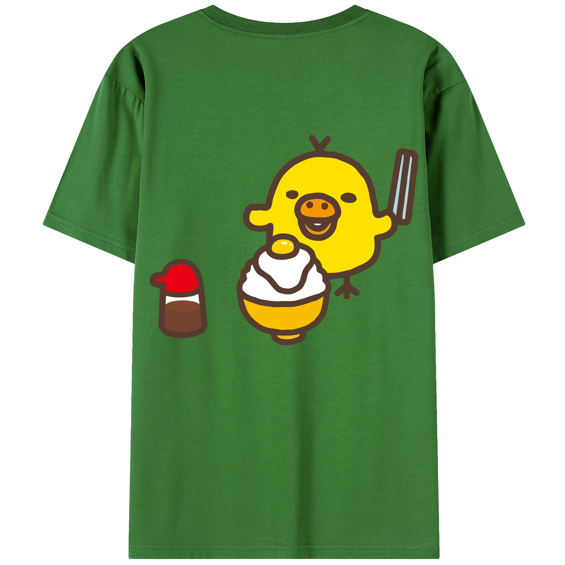 （画像用） リラックマ リラックマ キイロイトリ Rilakkuma Korilakkuma Kiiroitori レディース半袖Tシャツ(バックプリント)
